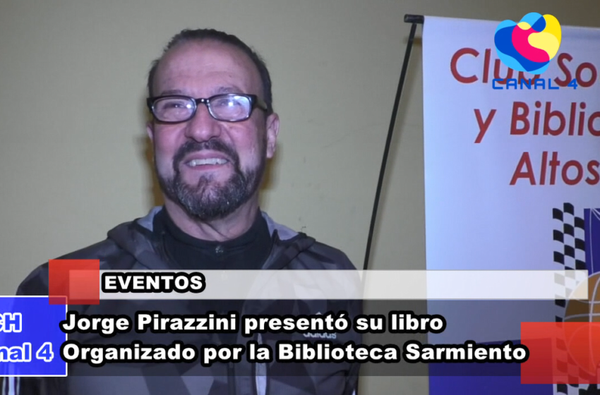  Jorge Pirazzini presentó su libro «Las Horas Robadas»